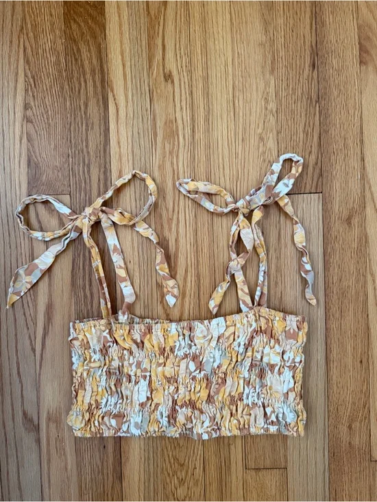 Charlie Holiday Multi Color Print Cropped Tank Top Size M / US 6 - Picture 1 of 6